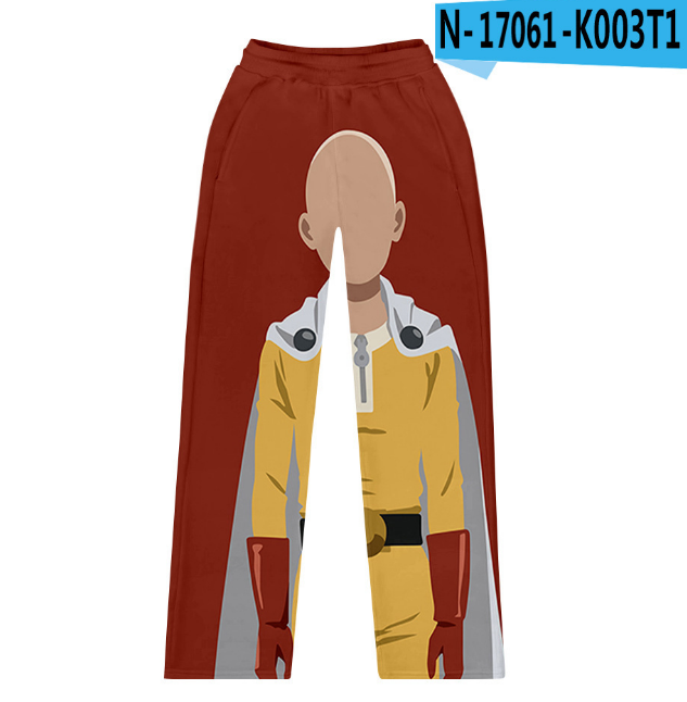 one punch man anime pants for children