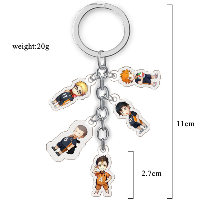 haikyuu anime keychain