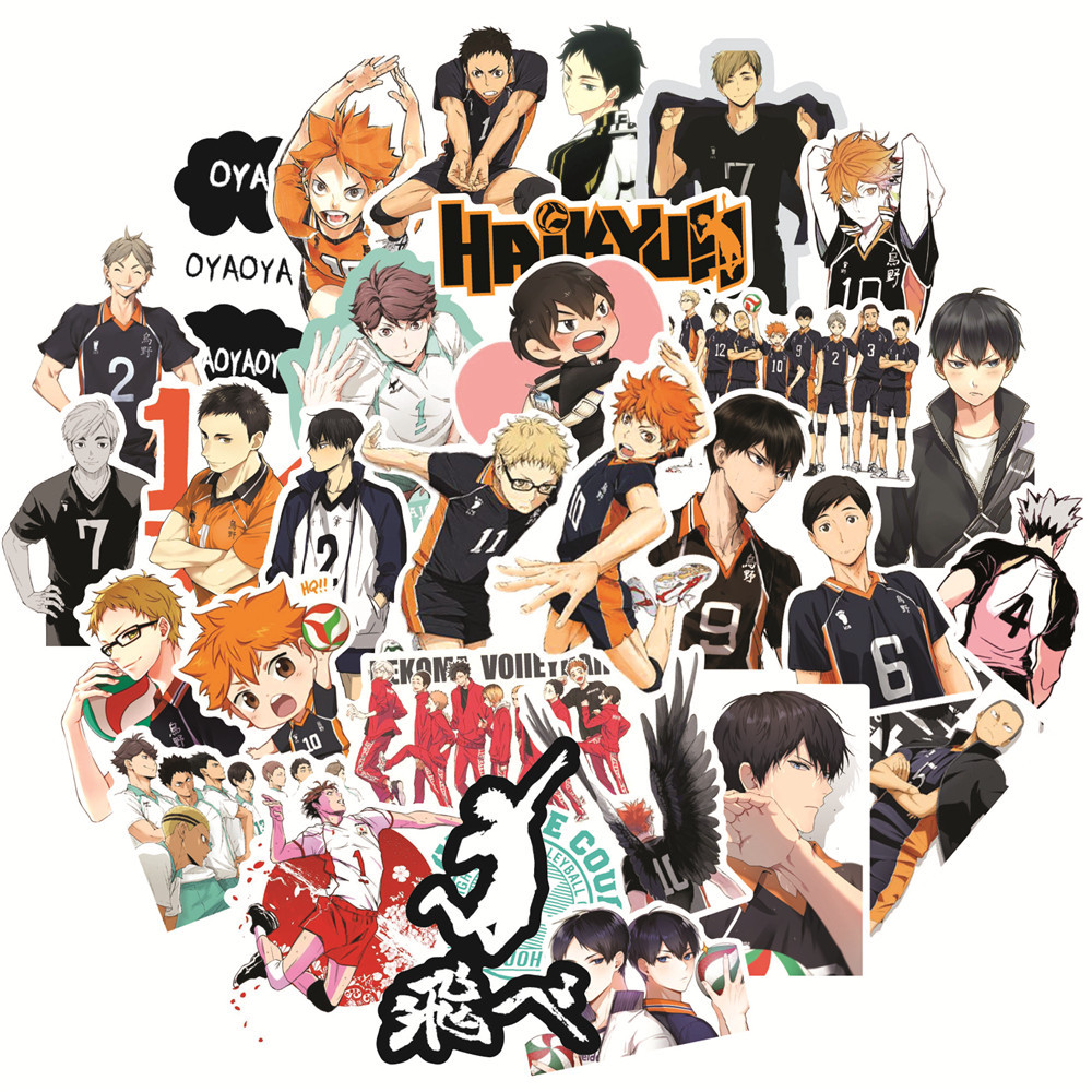 haikyuu anime sticker 50 pcs/set