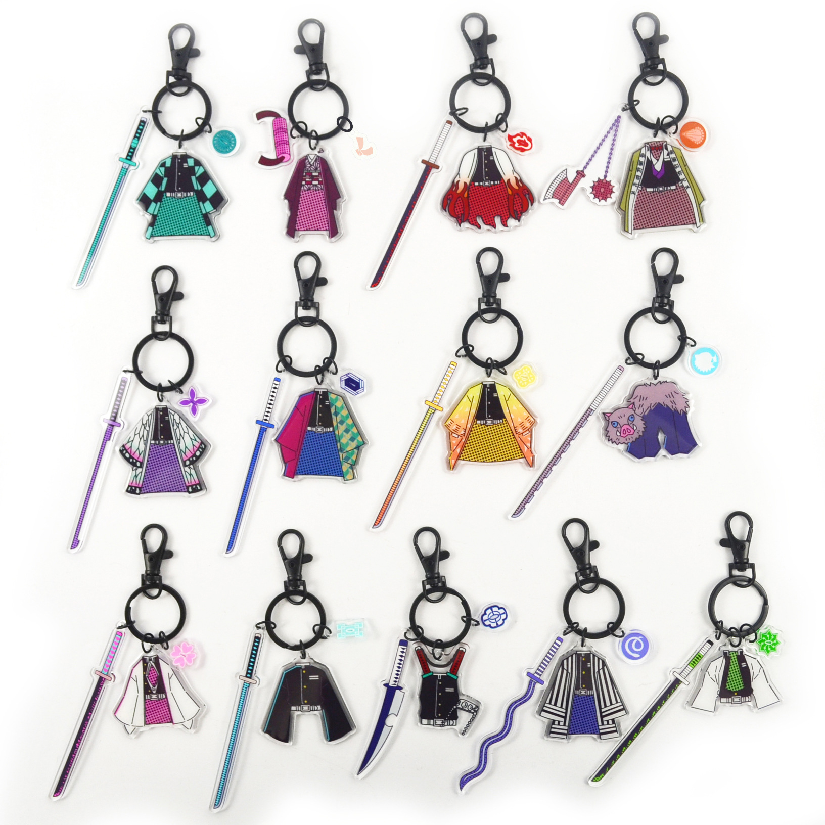 demon slayer anime keychain random selection