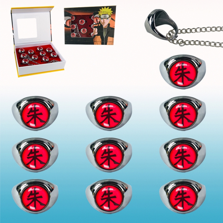 naruto anime ring set