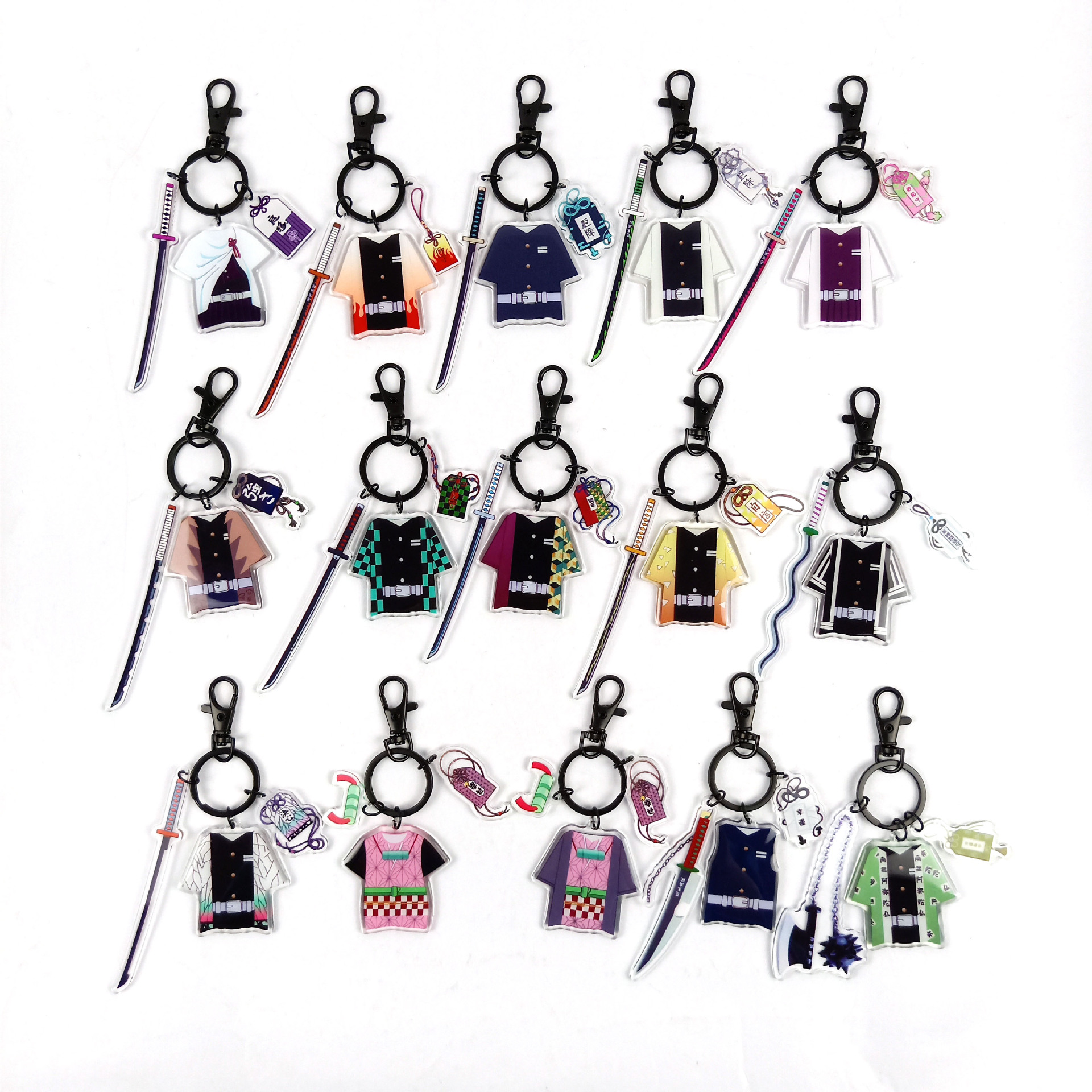 demon slayer anime keychain random selection