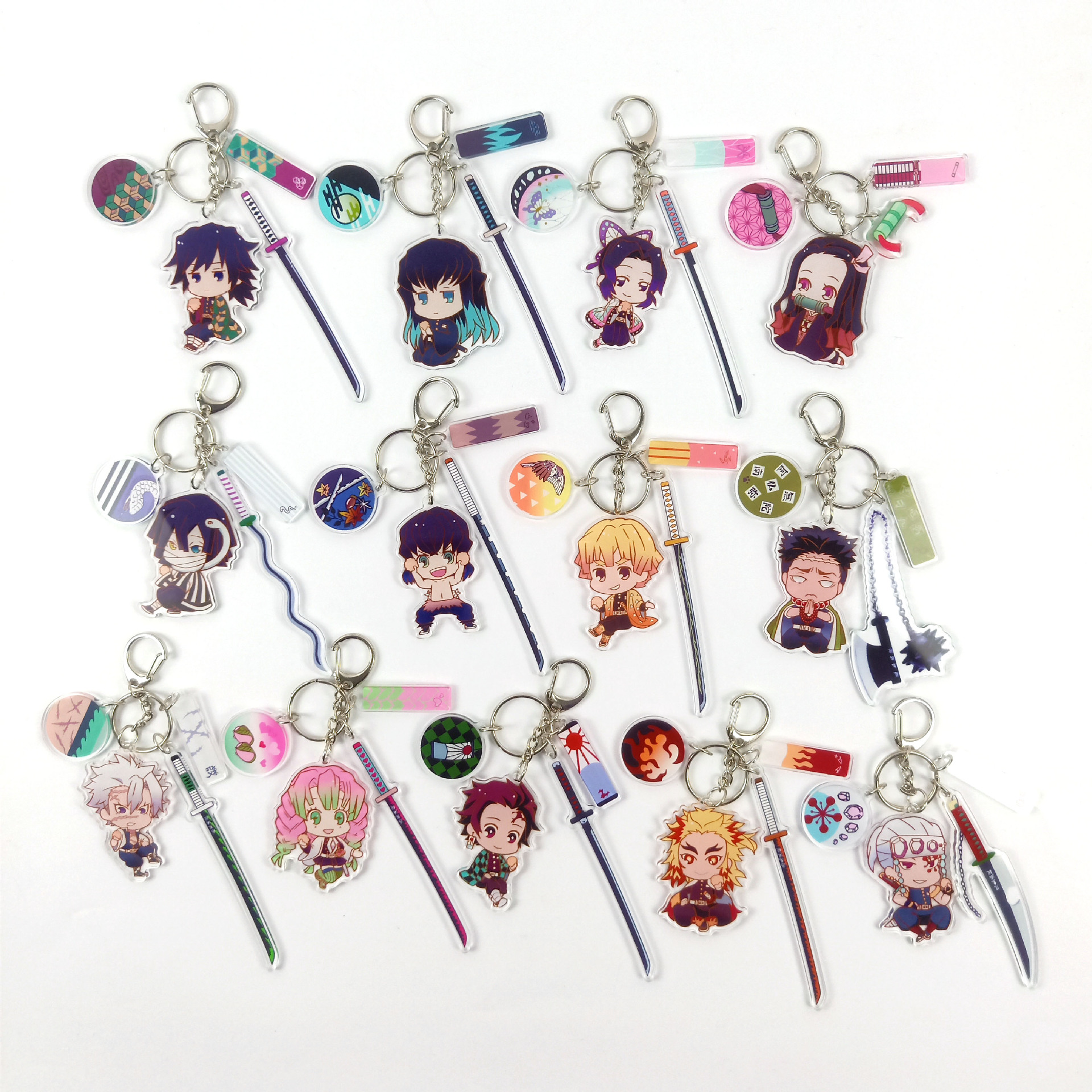 demon slayer anime keychain random selection