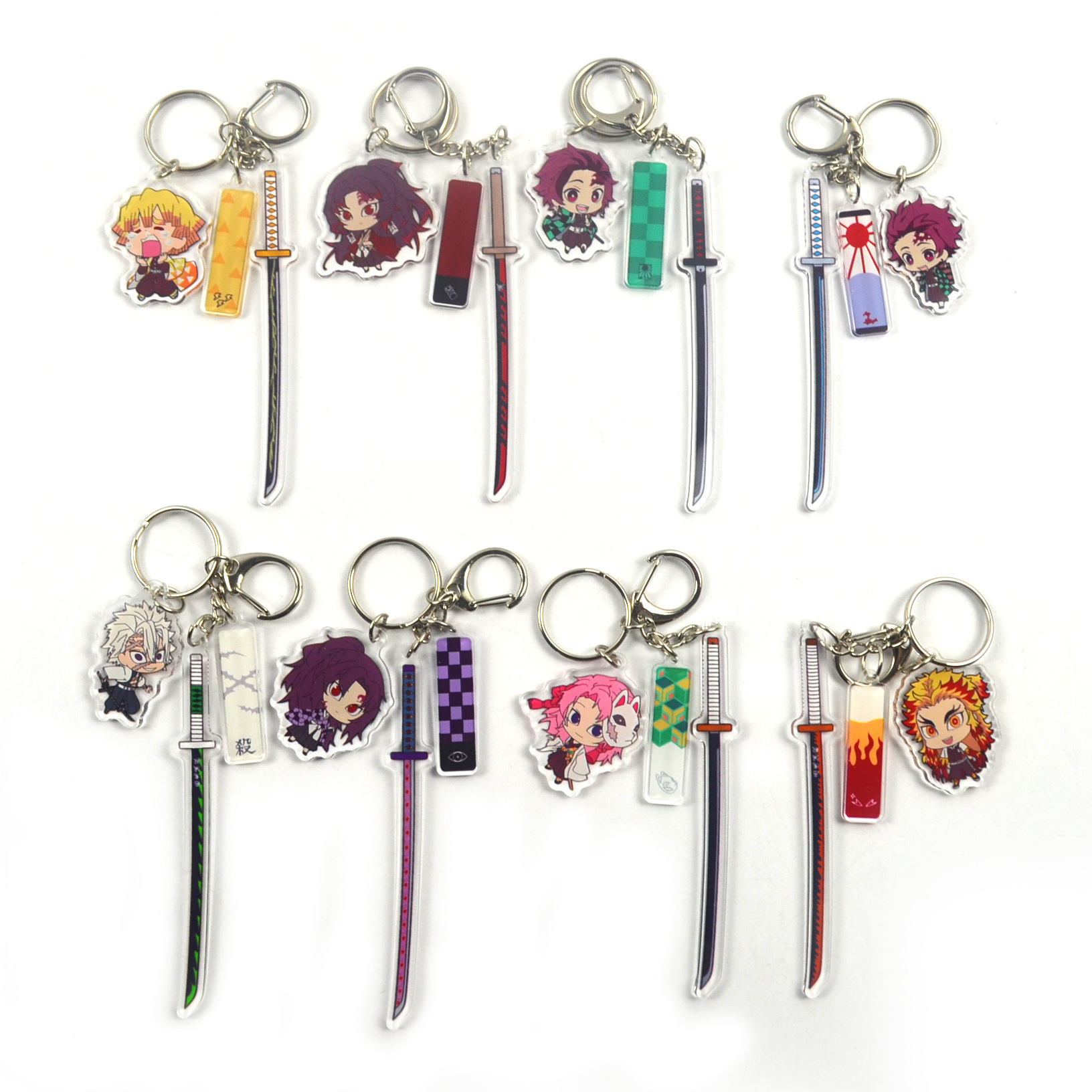 demon slayer anime keychain random selection