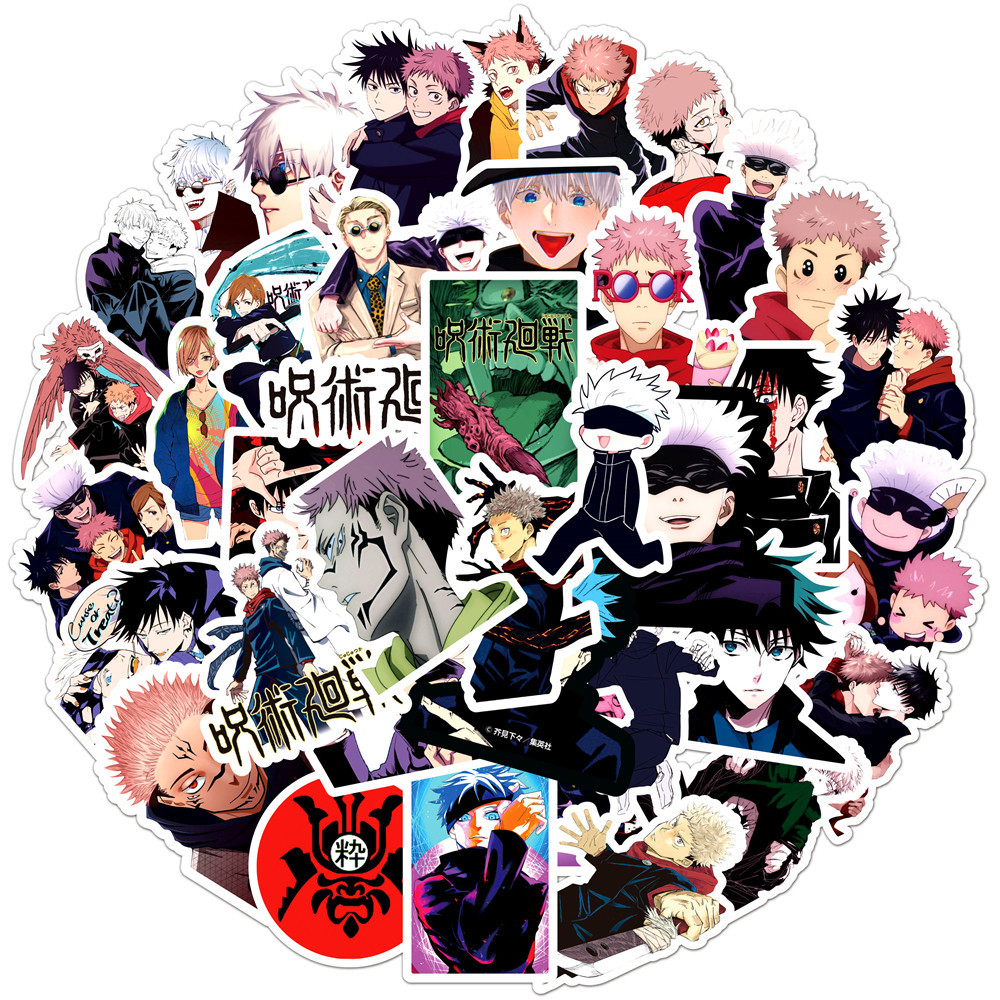 jujutsu kaisen anime sticker 50 pcs /set