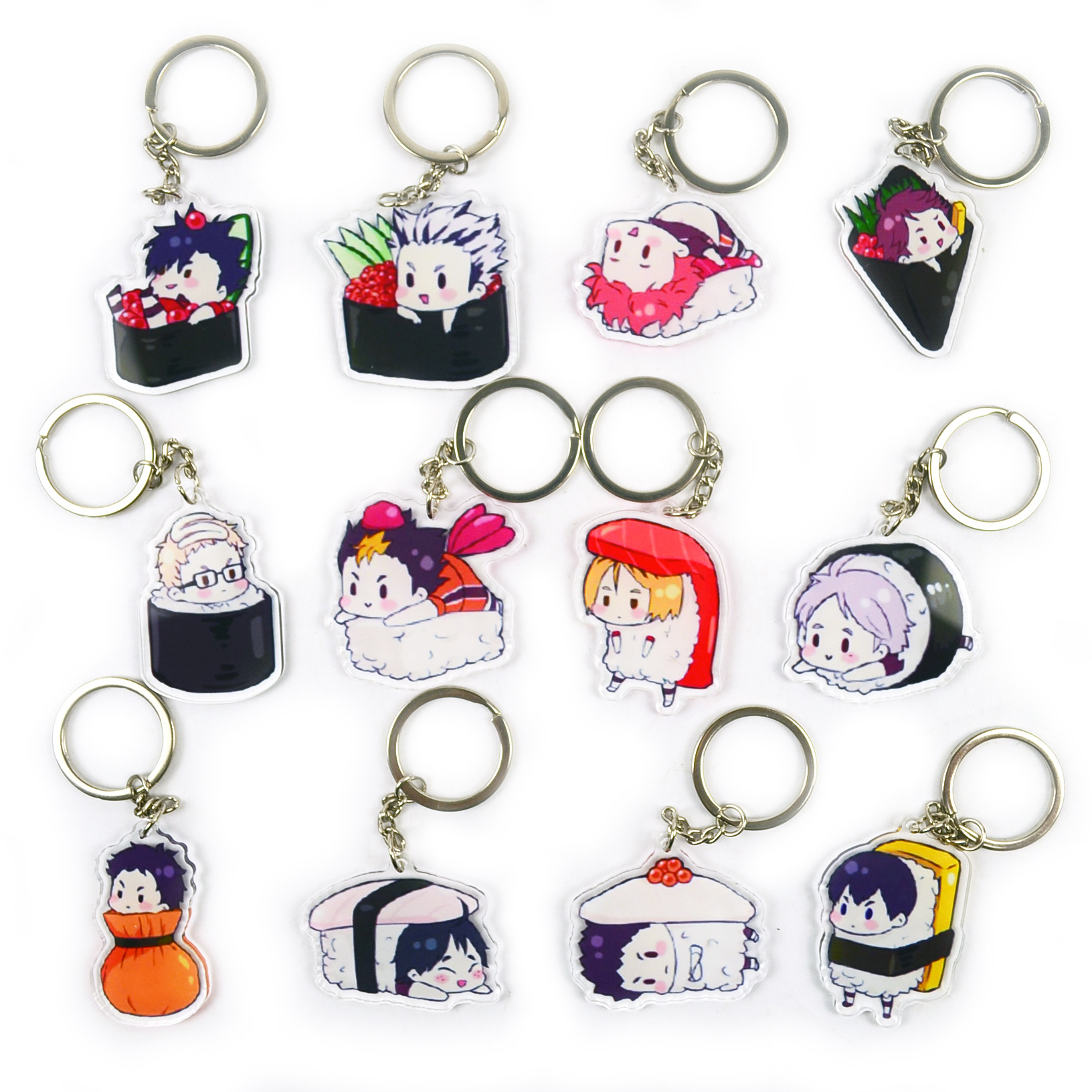 haikyuu anime keychain random selection