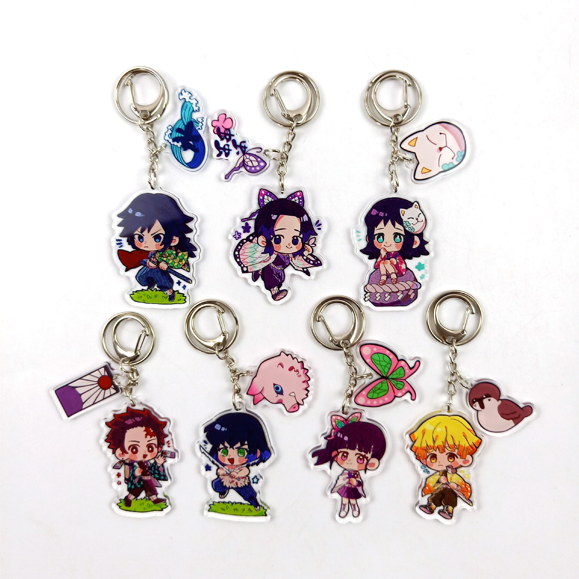 demon slayer anime keychain random selection