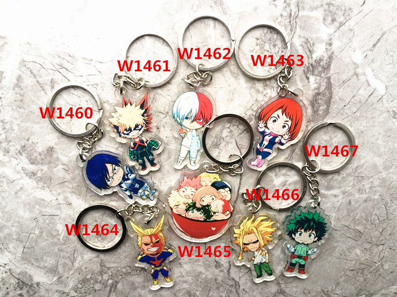 my hero academia anime keychain