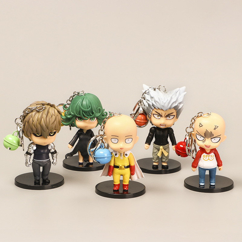 one punch man anime figure keychain price for a set