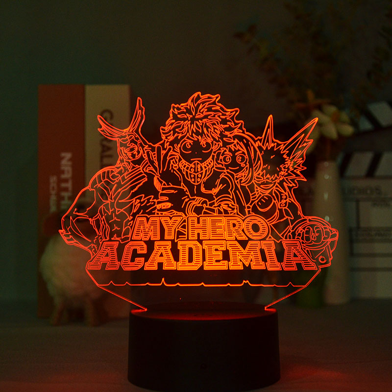 My Hero Acaemia anime 7 colours LED light