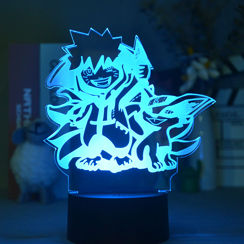 Naruto anime 7 colours LED light