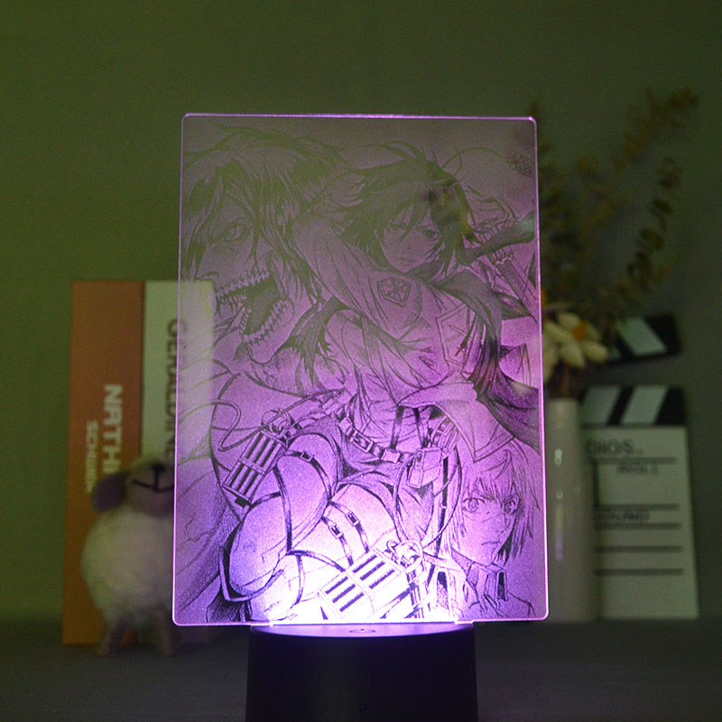 Attack on Titan anime 7 colours LED light