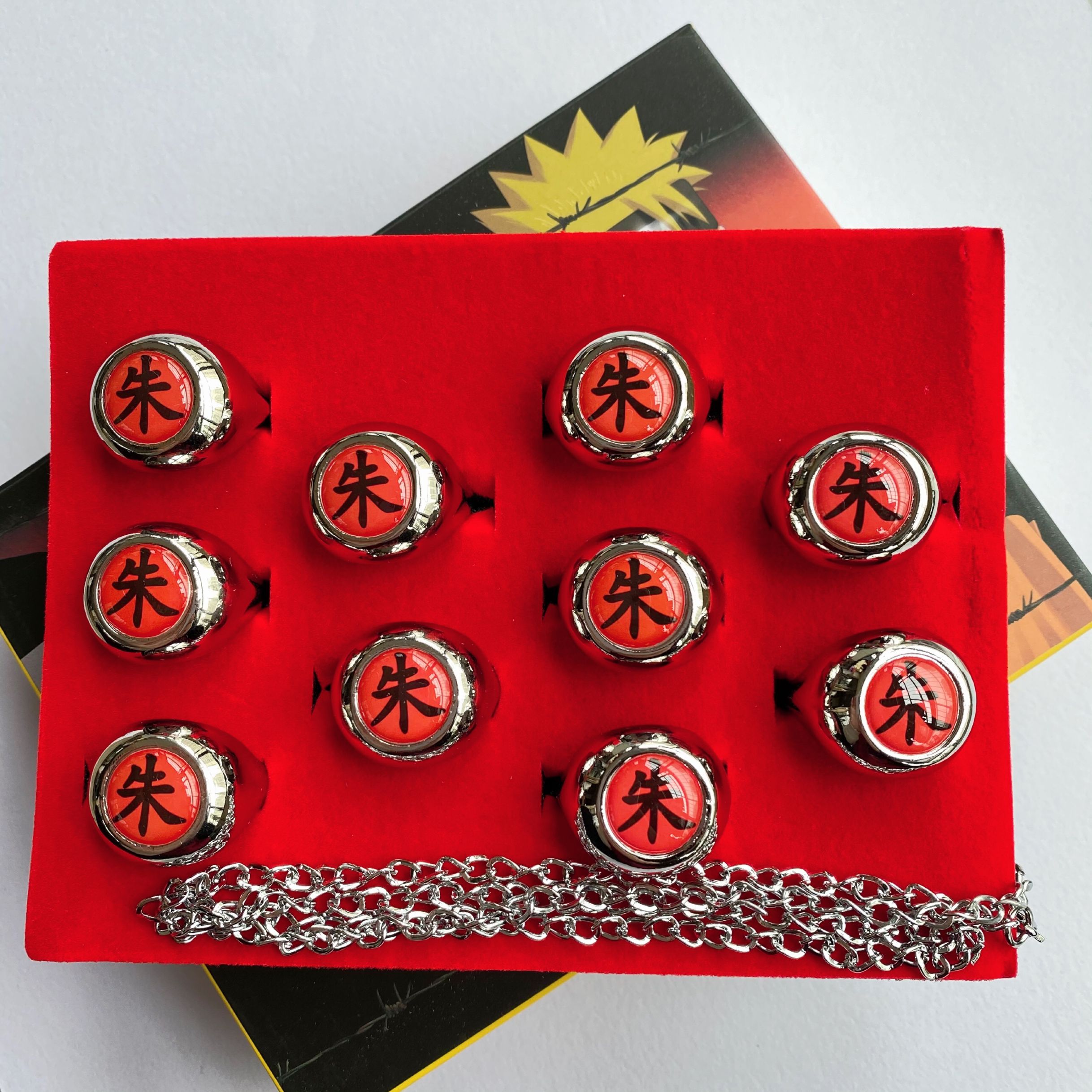 Naruto anime rings price for a set of 10 pcs