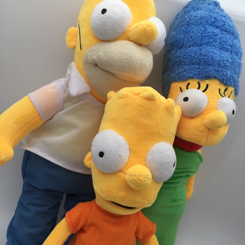 The Simpsons Movie anime plush toys set