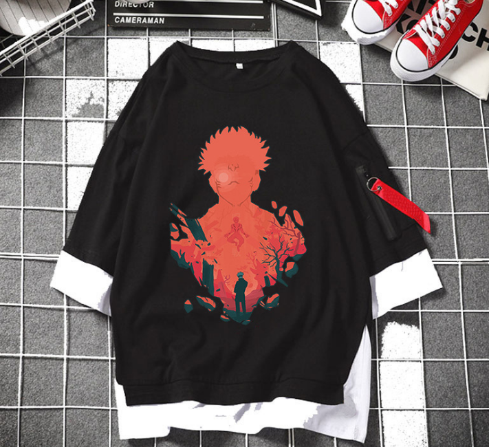 jujutsu kaisen anime 3d printed tshirt