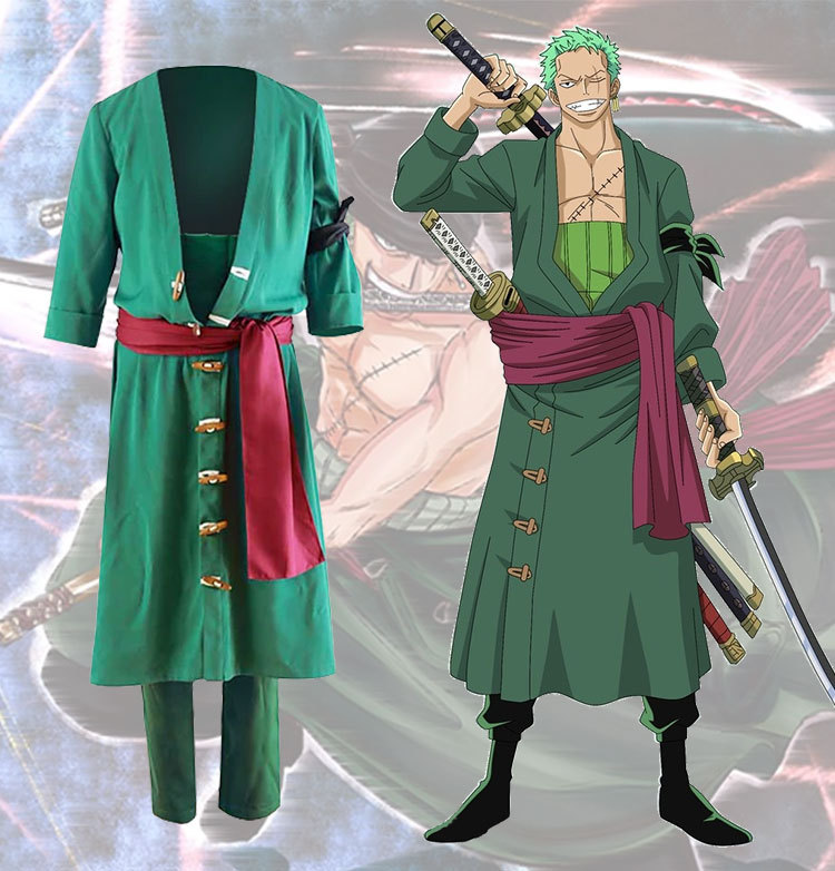 one piece Roronoa Zoro anime cos costume
