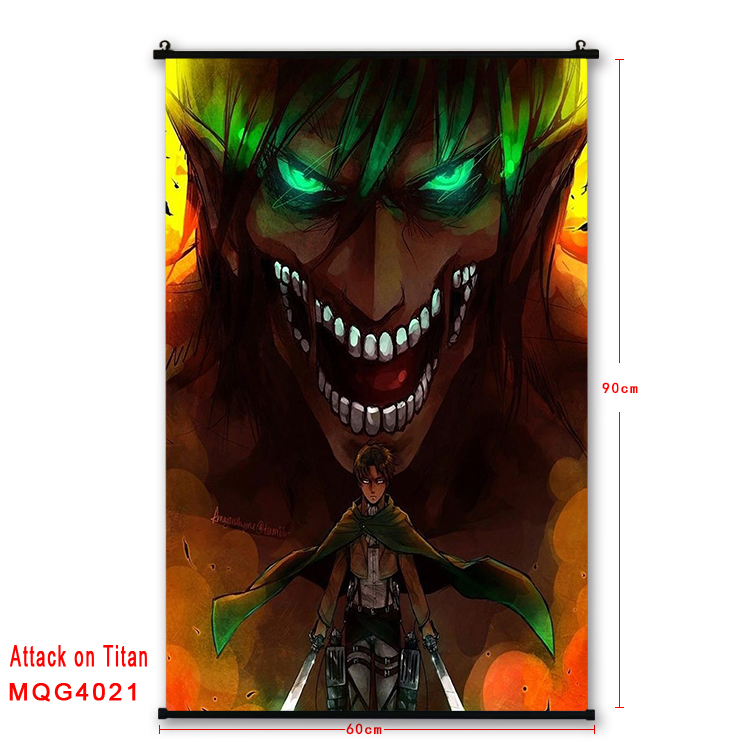 Attack on Titan anime wallscroll