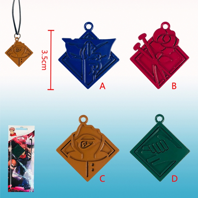 Jujutsu Kaisen anime necklace, price for a set of 4 pcs