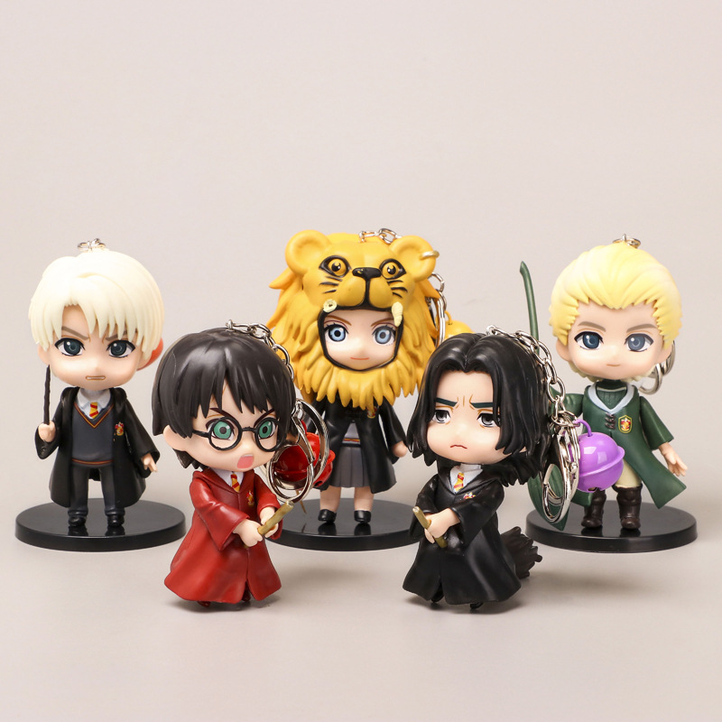 Harry Potter anime PVC keychain, price for a set of 5 pcs