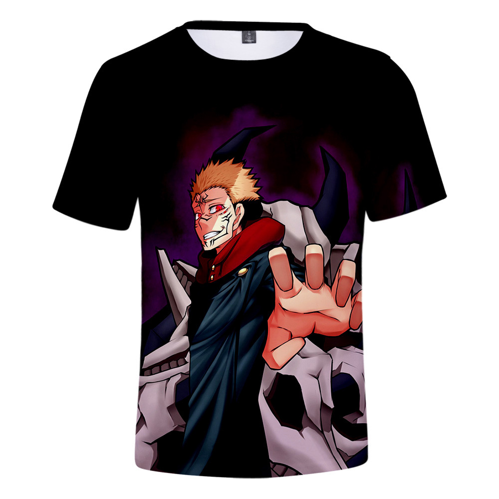 jujutsu kaisen anime 3d short sleeve T-shirt