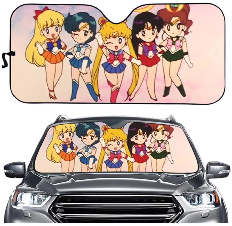 Sailor Moon anime printed car windshield sunshade reflector