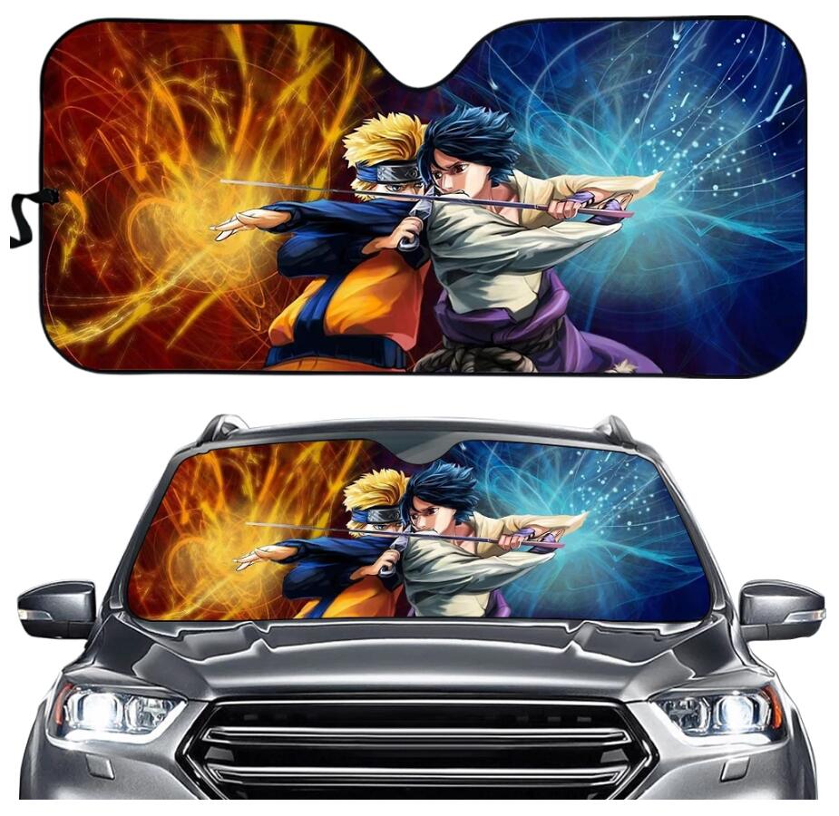 Naruto anime printed car windshield sunshade reflector