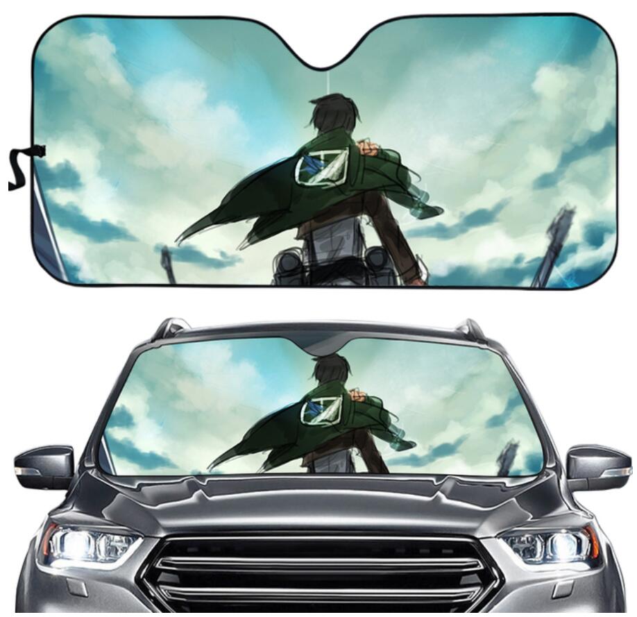 Attack on Titan anime printed car windshield sunshade reflector