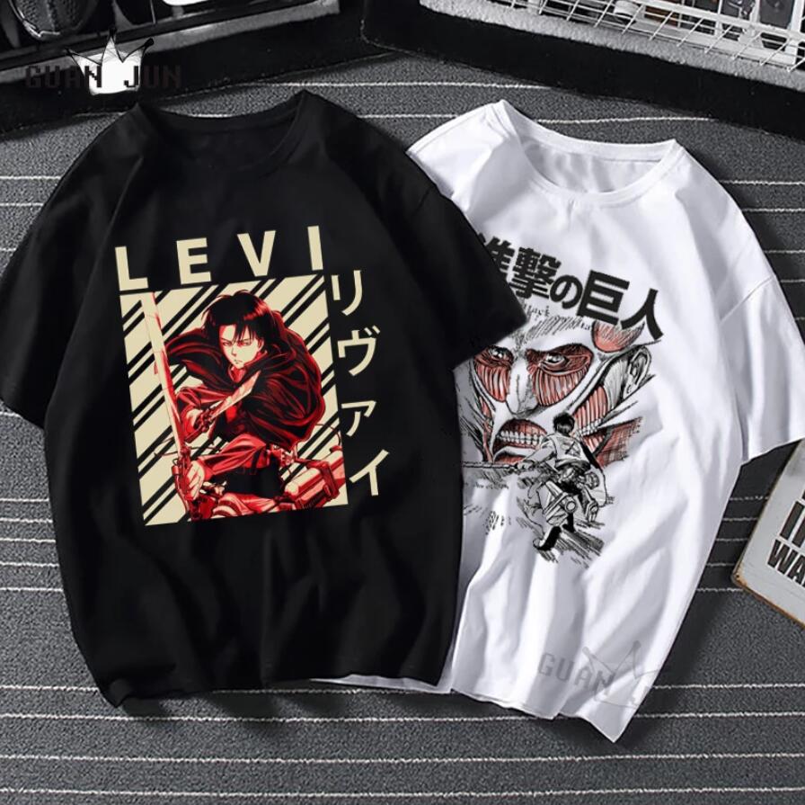 Attack on Titan anime BLACK & WHITE T-shirt 21 styles