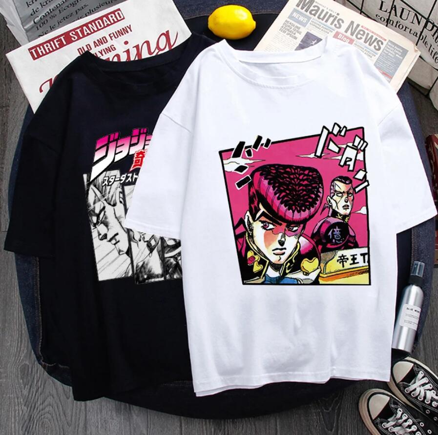 Jojos Bizarre Adventure anime BLACK & WHITE T-shirt 13 styles