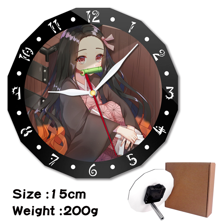 demon slayer anime wall clock