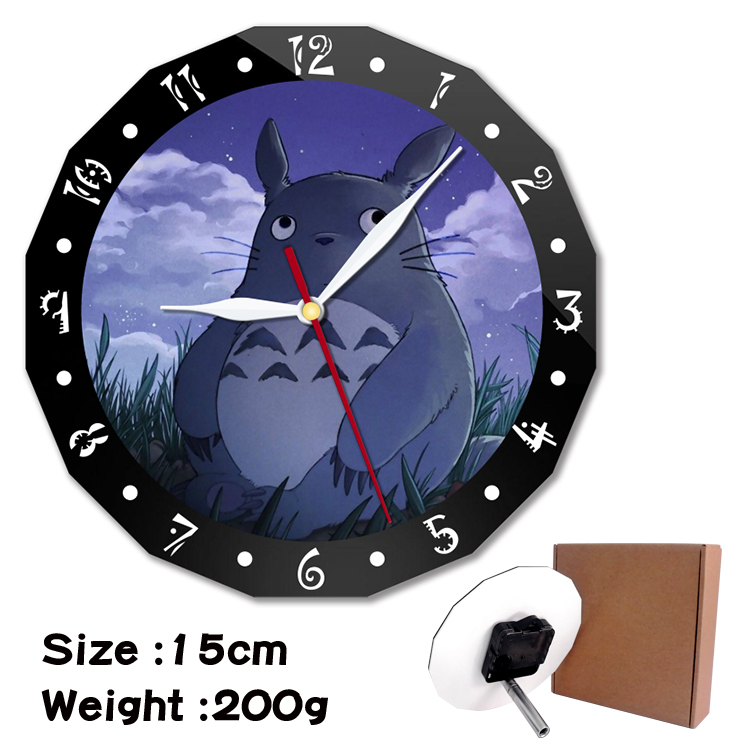 totoro anime  wall clock