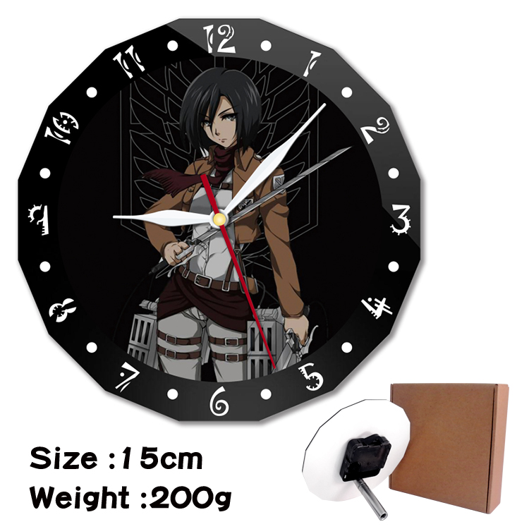 attack on titan anime wall clock