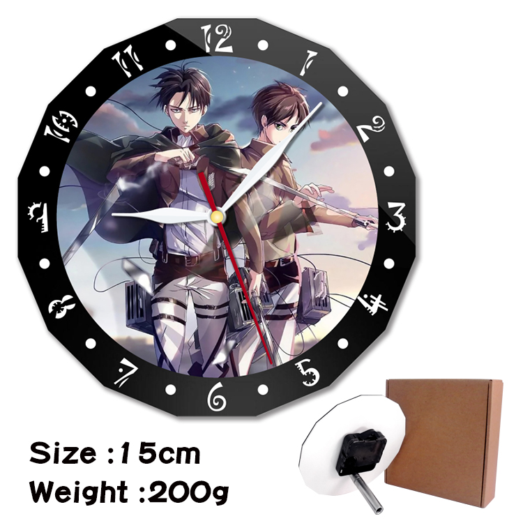 attack on titan anime wall clock