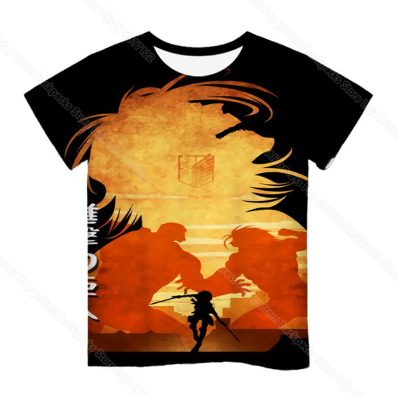 Attack on Titan anime 3D printed T-shirt 24 styles