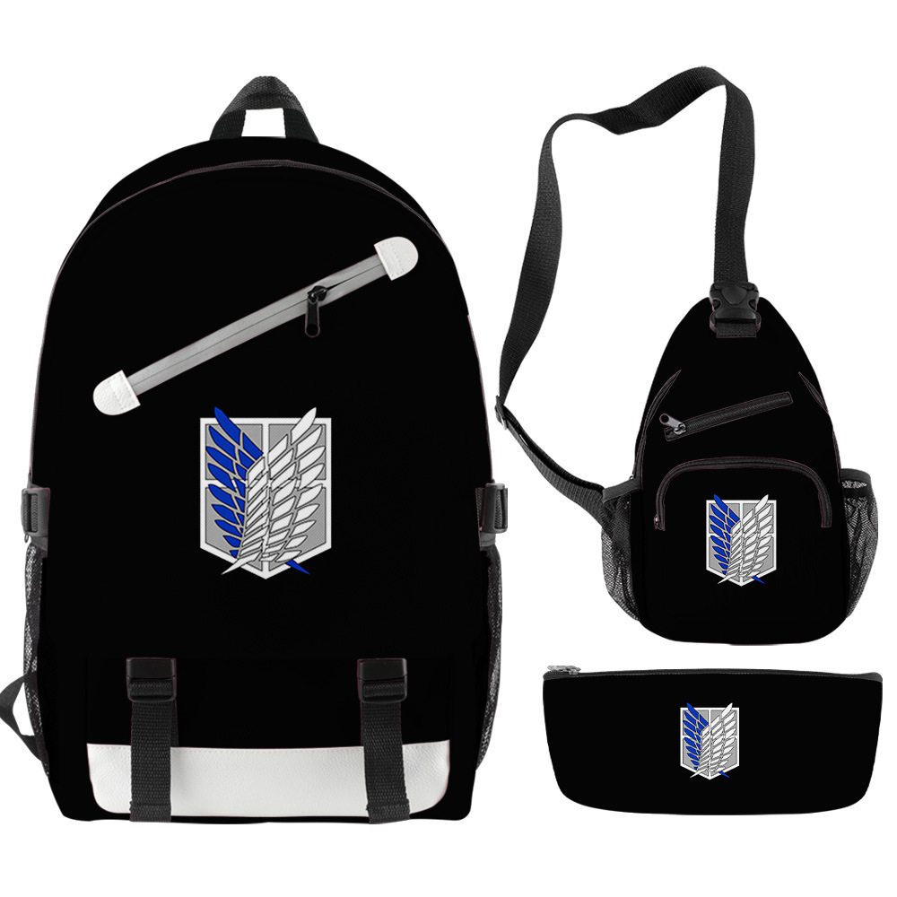 attack on titan anime bag set