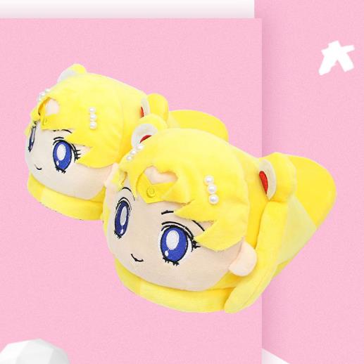 Sailor Moon anime plush slippers ( one size 35-42 )