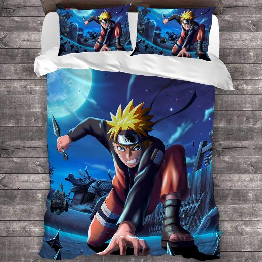 naruto anime  bedsheet set US-FULL ( 203x228cm  ) welcome custom design