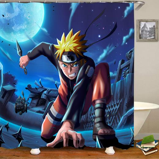 naruto anime  shower curtain ( 150cm*200cm )