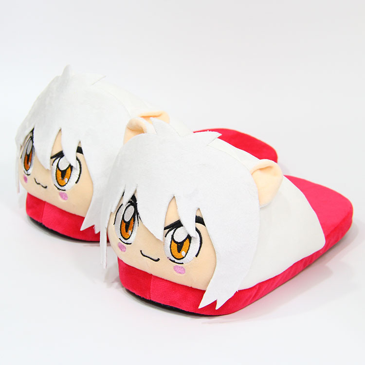 inuyasha anime plush slippers ( one size 35-42 )