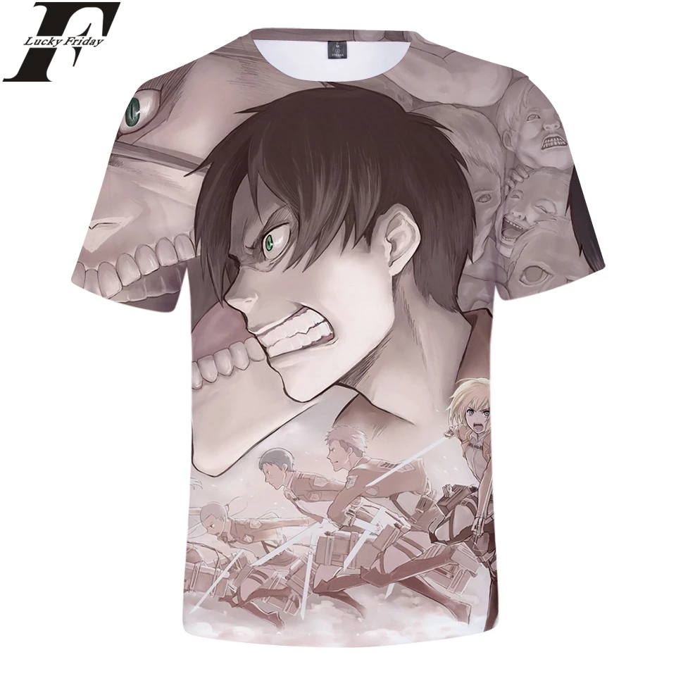 attack on titan anime tshirt