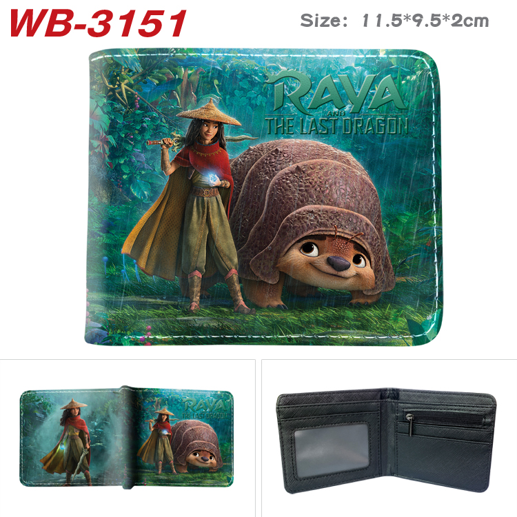 Raya and The Last Dragon anime wallet 11.5cm*9.5cm*2cm 7 styles