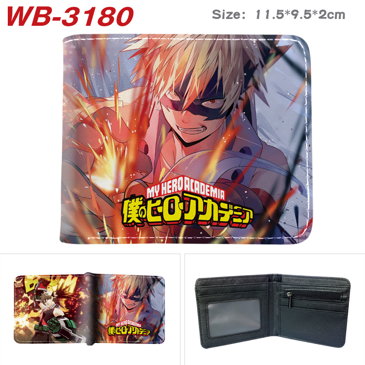 My Hero Acaemia anime wallet 11.5cm*9.5cm*2cm 17 styles