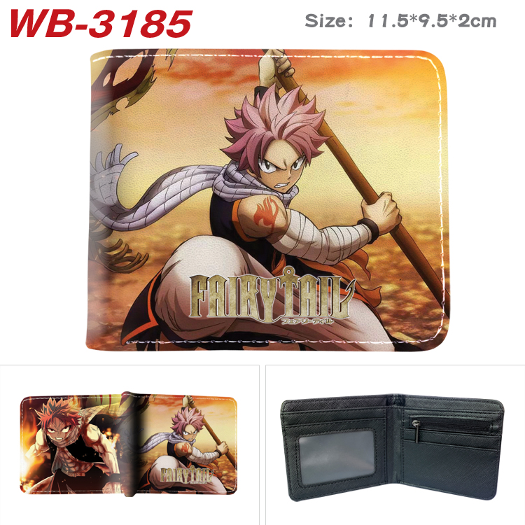 Fairy Tail anime wallet 11.5cm*9.5cm*2cm 10 styles