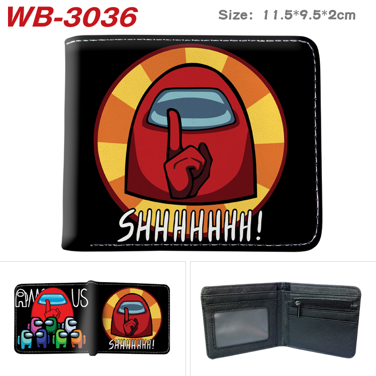 Among Us game wallet 11.5cm*9.5cm*2cm  17 styles