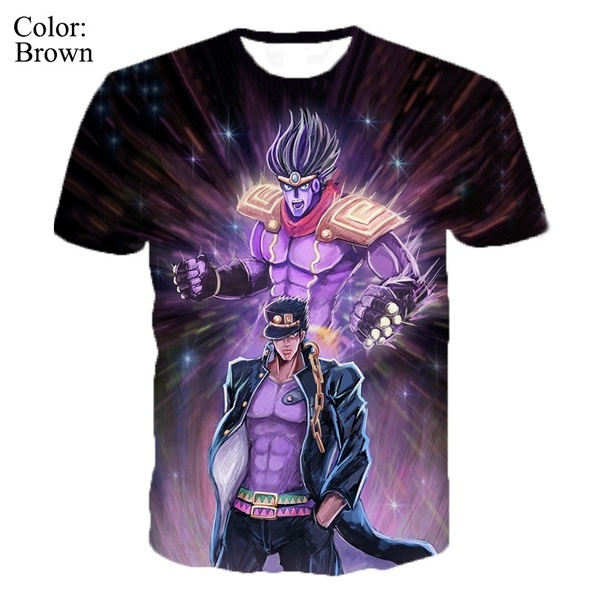 JoJo's Bizarre Adventure anime 3d short sleeve T-shirt