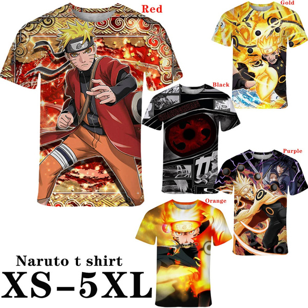 naruto anime 3D Printing T-shirt