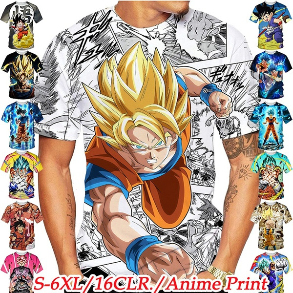 dragon ball anime 3D Printing T-shirt