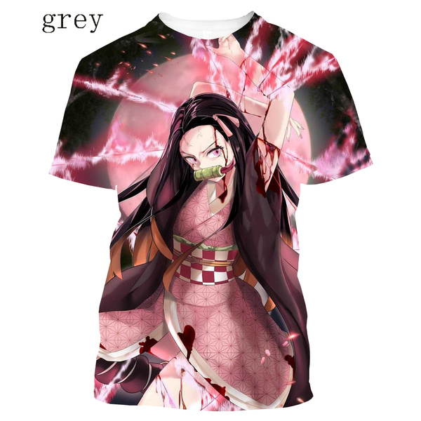 demon slayer kimets anime 3d short sleeve T-shirt