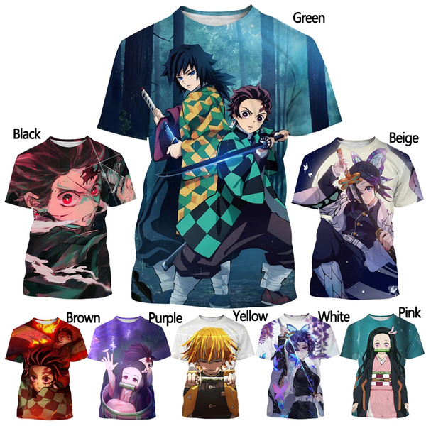 demon slayer kimets anime 3D Printing T-shirt