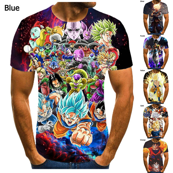 dragon ball anime 3D Printing T-shirt